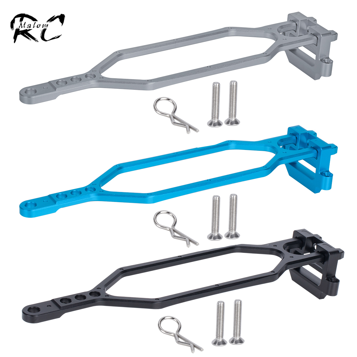 Rc Hobby Zone - CNC อลูมิเนียมถือชุดแบตเตอรี่ขยายความจุสําหรับ Traxxas BL-2S Slash 4x4