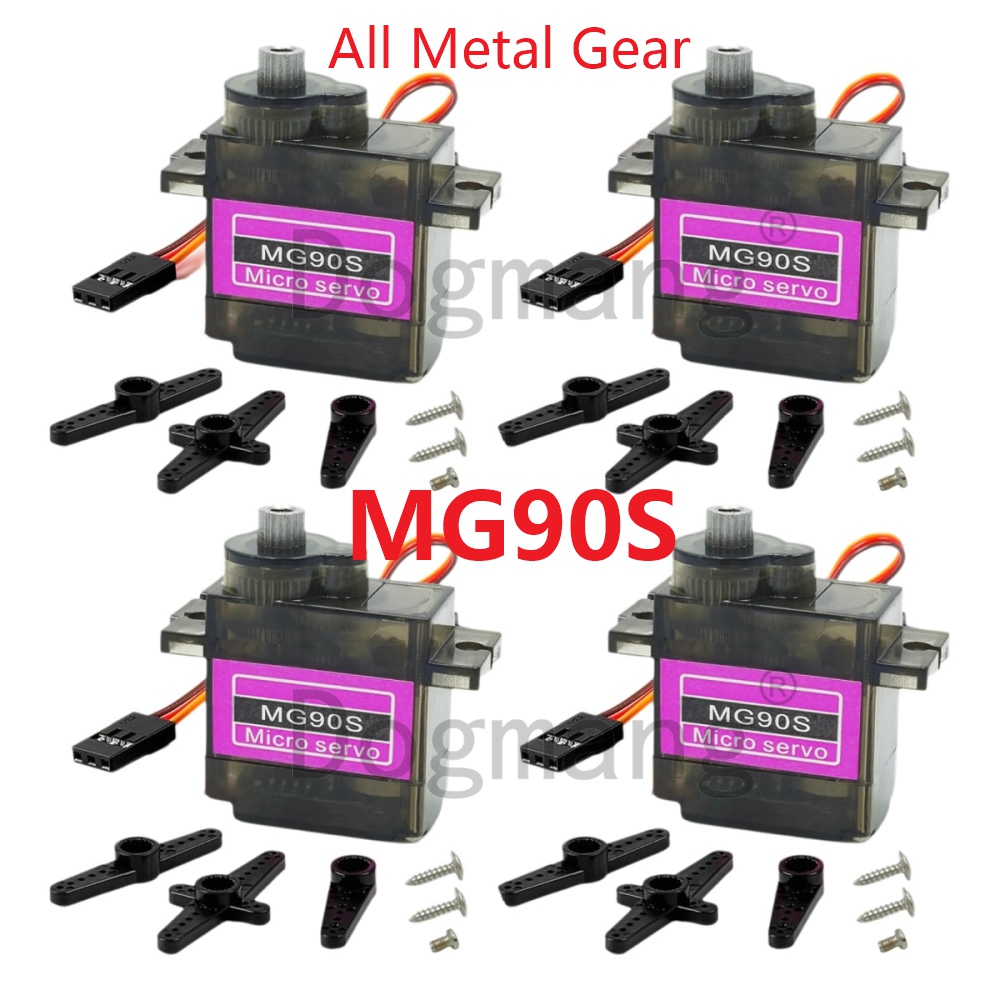 Servo Metal Gear - MG90S Servo 1/2/4/10/20/50 Pcs เกียร์โลหะทั้งหมด 9g
