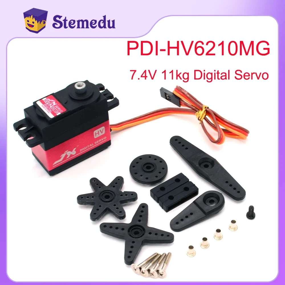 Servo Metal Gear - JX Servo PDI-HV6210MG 11 กก.แรงบิดขนาดใหญ่ 7.4V