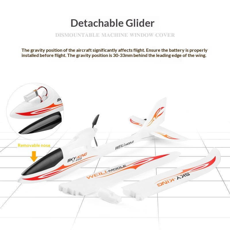 เครื่องบินบังคับวิทยุ Weili Sk - Rc Glider Foam Wing บทวิจารณ์และราคา