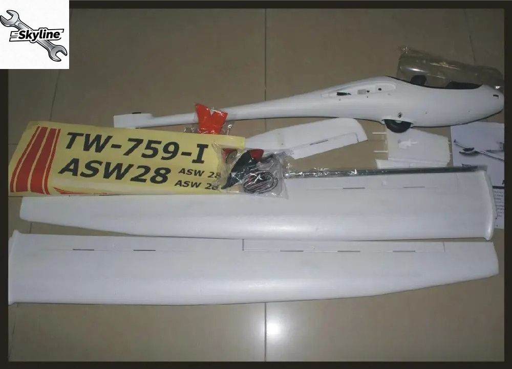 RC ASW28 ASW-28 ปีกกว้าง 2540  - Rc Glider Foam Wing บทวิจารณ์และราคา