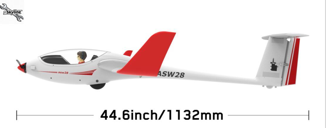RC ASW28 ASW-28 ปีกกว้าง 2540  - Rc Glider Foam Wing บทวิจารณ์และราคา